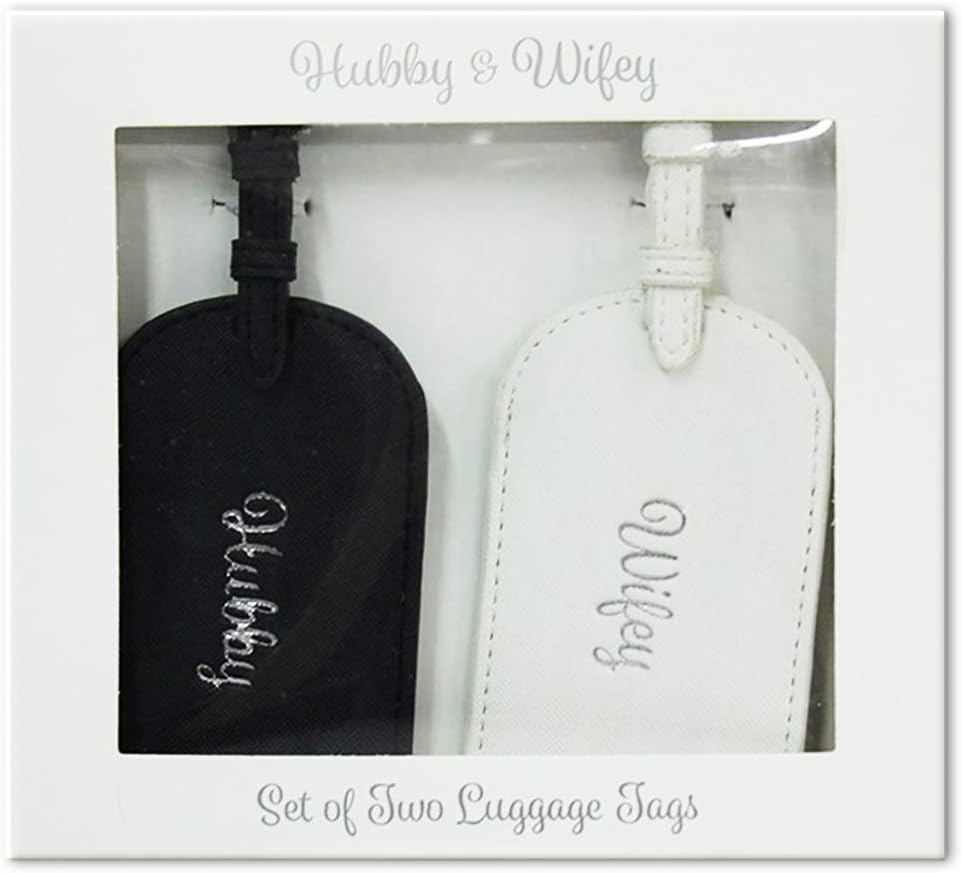 hubby wifey luggage tags