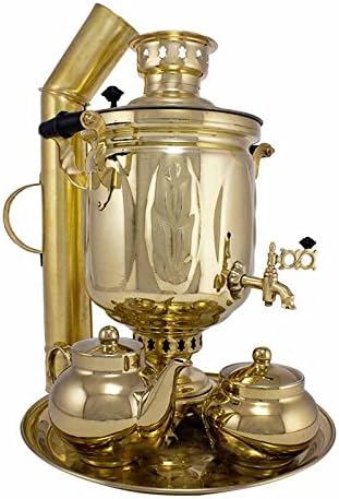 Amazon 石炭 チャコール 薪にサモワール 5リットルの ゴールデンリスト セット入り ギフト Tula Samovar ティーポット Amazon 石炭 チャコール 薪にサモワール 5リットルの ゴールデンリスト セット入り ギフト Tula Samovar ティーポット