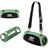 Silicone Cover Case Compatible with JBL Xtreme 3 Portable Bluetooth Speaker, Waterproof Soft Skin Silicone Protective Case for JBL Xtreme 3 Bluetooth Speaker Accessories (Green)