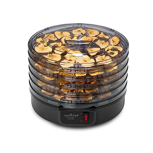NutriChef-Kitchen-Electric-Countertop-Food-Dehydrator-Food-Preserver-White