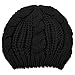 JOVANA New Arrival Top Fashion Winter Warm Women Lady Yong Girls Baggy Beret Chunky Knit Knitted Braided Beanie Hat Ski Cap Crochet Knitted Hat Knitted Crochet Oversized Slouch Hat for Women (Black)