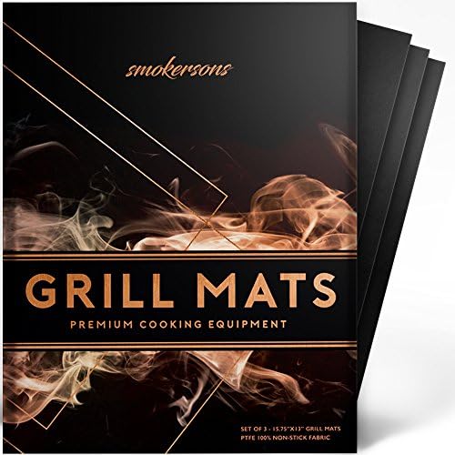 Premium Quality Grill Mats (Set of 3) Our BBQ / Baking sheets are perfect for any Charcoal, gas or electric Grills. Non-Stick, Heavy duty, Durable, reusable and easy to clean. FDA Approved