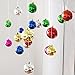 Honeyhome Multicolor Christmas Ball Decorations (40mm/1.57in), Tree Shatterproof Colorful Balls Ornaments, Festive Hanging Decor Pack of 24pcs (B)