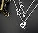 O.RIYA Mother's Day Gifts From Daughter Necklaces , Heart Design (White)