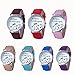 Womens Quartz Watches with Worlds,COOKI Unique Analog Fashion Clearance Lady Watches Female watches on Sale Casual Wrist Watches for Women,Round Dial Case Comfortable PU Leather Watch-H31