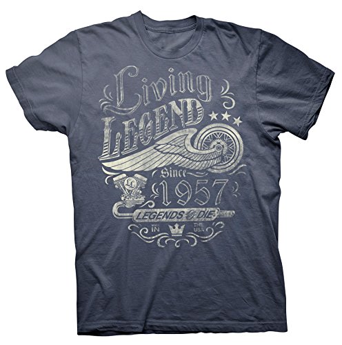 ShirtInvaders60th Birthday Gift for Men - Living Legend 1965 Legends Never Die - 60th Birthday Shirt