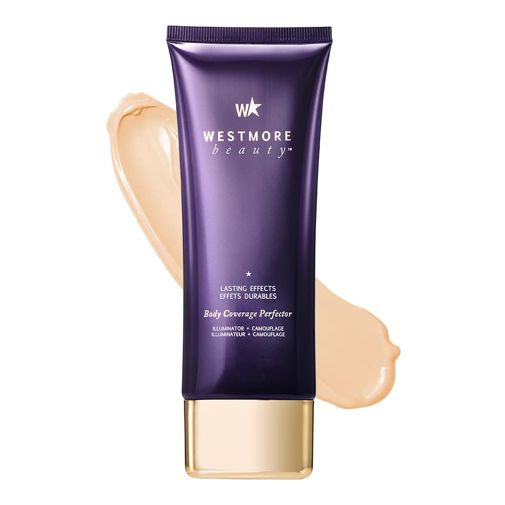 Westmore Beauty Body Coverage Perfector – Waterproof Leg & Body Makeup - Tattoo Cover Up Makeup - 7 Oz (Warm Radiance)