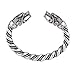 MYAROMA FINDINGS Large Norse Viking Wolf Bangles Bracelets