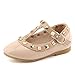 Cctwins Kids Toddler Little Kid Baby Girl Studded T-Strap Flat Shoes for Child