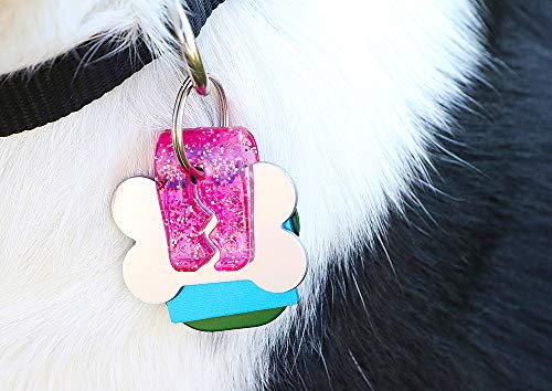 SilenTags Pet Tag Silencer Clip It On, Jingle's Gone! -Pink