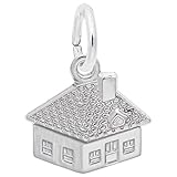 House Charm In Sterling Silver, Charms for