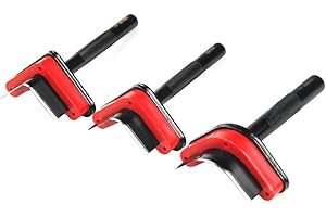 OWDEN Professional 3Pcs Leather Belt end Cutter Punch Set,Corner Punch Set Triangle Shaped,Strap Punch Tool Set,3 Sizes Leather Tool.