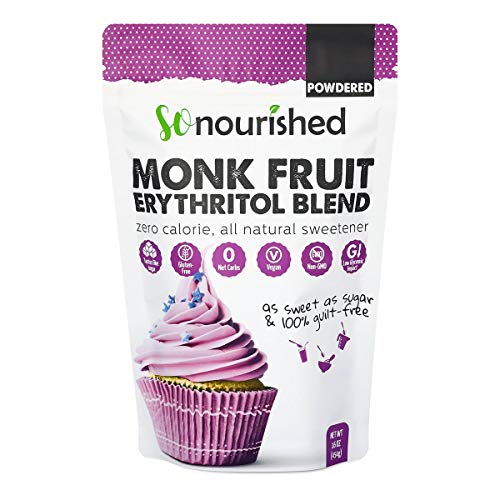Powdered Monk Fruit Sweetener with Erythritol 11 Sugar Substitute