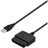 Mcbazel PS2 to USB Adapter for PlayStation 2 Controllers, Converter Cable for PC &amp; PS3, Plug &amp; Play DualShock 2/3 Support(NOT Compatible with Dancing Mat Guitar Hero)