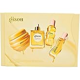 Gisou Glow All The Way Hair & Lip Gift Set: Lip Oil, Hair Mask, Hair Oil & Hair Perfume