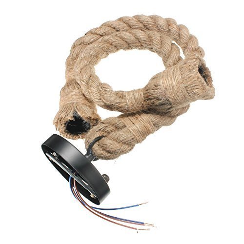 title=KINGSO Vintage sospensione lampadari corda Edison Retro lampada a sospensione