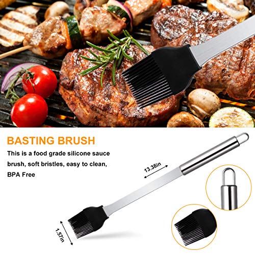 Loytbergs BBQ Tools Set, Grilling Accessories, 27 PCS Stainless Steel Grill Kit, Dad Grilling Gifts, Great Barbecue Utensil Tool for Men Women