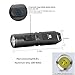 550 Lumens Super Bright Outdoor EDC Mini Keychain Rechargeable LED Flashlight Perfect for Camping and Hiking [Hard Anodizing Aluminium Alloy Small Torch], RovyVon A3(Gun Grey)