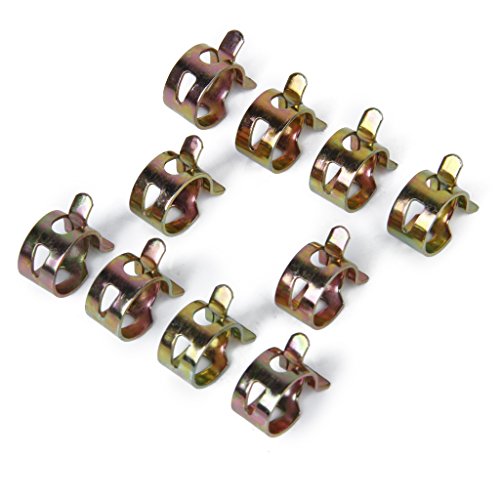 Blesiya 60 Pieces New Metal Rubber Hose Clamp Fuel Pipe Oil Lines Clips 6-15mm - Thumbnail 5