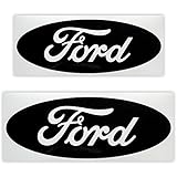 2013-2016 Ford Fusion Emblem Inserts Decals (Glossy Black)
