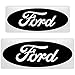 2013-2016 Ford Fusion Emblem Inserts Decals (Glossy Black)