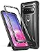 YOUMAKER Kickstand Case for Galaxy S10, Heavy Duty Protection Shockproof Full Body Slim Fit Without Built-in Screen Protector Case Cover for Samsung Galaxy S10 6.1 inch (2019 Release) - Black primary