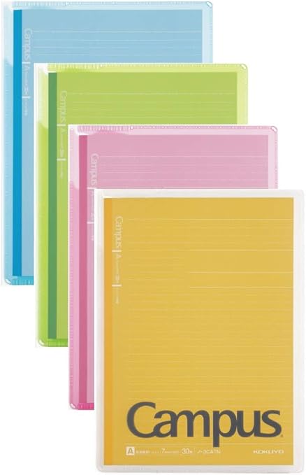 Amazon コクヨ キャンパス カバーノート プリント収容ポケット付き ﾉ 623a 4色セット ノート 文房具 オフィス用品