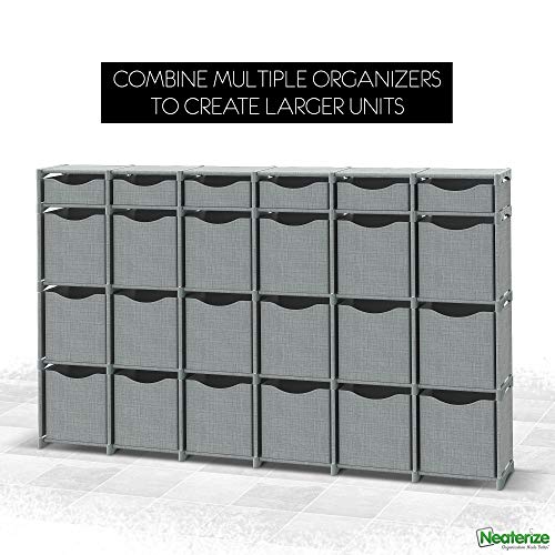 12-Cube-Organizer-Set-of-Storage-Cubes-Included-DIY-Closet-Organizer-Bins-Cube-Organizers-and-Storage-Shelves-Unit-Closet-Organizer-for-Bedroom-Playroom-Livingroom-Office-Dorm-Grey
