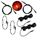 2 Kits fire Effects Ember Orange Flame Simulation LED Lights 1.5 Meter 59 inch Cable Length with Flicker Effects Control for Props, Theatrical Scenery, Faux Flame, and Glowing Coal Baskets
