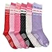 Angelina Girls Cotton Non-Skid Knee-High Socks (6-Pairs), 3103_4-6