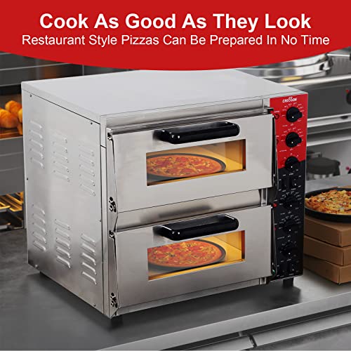 PYY Indoor Pizza Oven - 16 Inch Double Decker Electric Pizza