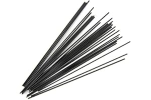 GLACIAL ART GLASS Black Opal COE 90 Stringer Sample - 4.375" Long Bullseye Glass Stringer