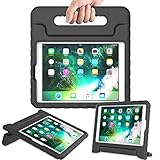 AVAWO Kids Case for New iPad 9.7 2017 & 2018 Release - Light Weight Shock Proof Convertible Handle Stand Friendly Kids Case for iPad 9.7-inch 2017 & 2018 Latest Gen (iPad 5th & 6th Gen) - Black