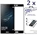 [2-PACK] Nacodex For Huawei P9 Plus [Tempered Glass] Screen Protector [0.3mm Ultra Thin 9H Hardness 2.5D Round Edge] with Lifetime Replacement Warranty