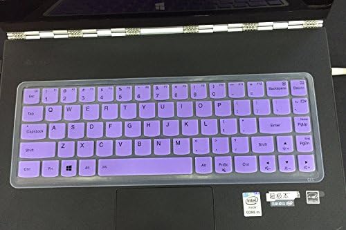 iBenko Soft Silicone Keyboard Protector Cover Skin for Lenovo Yoga 3 Pro 13.3-Inch Ultrabook Tablet US Version (Purple)