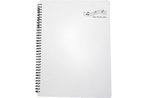 FILE PLUS DO Music Sheet holder US LETTER/A4 30 pockets 60 pages No need to take out paper for writing in (White)