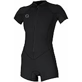 O'Neill Women's Bahia 2/1mm Full Zip, Short Sleeve, Spring Wetsuit