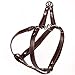 Logical Leather Adjustable Dog Harness - Heavy Duty Quick Release Genuine Leather Harness - Brown