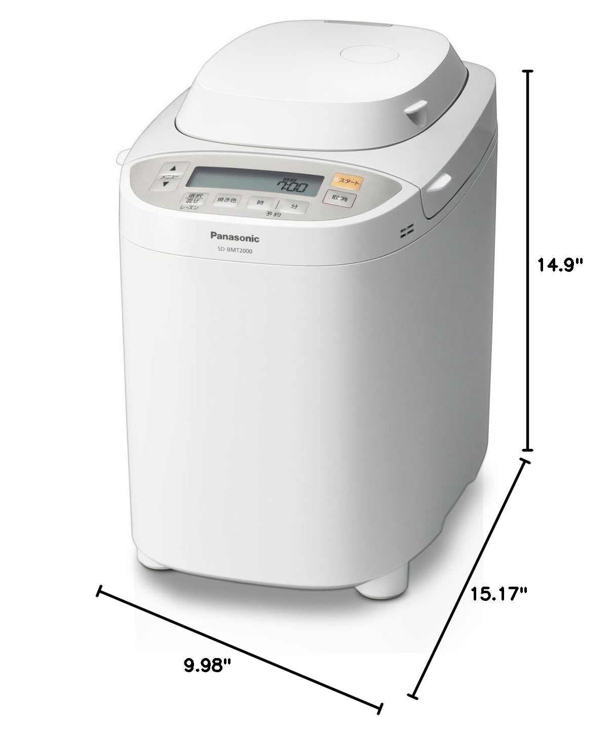 Panasonic home bakery 2 loaf type white SD-BMT2000-W(Japan Import-No Warranty)