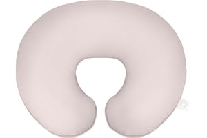 Boppy Nursing Pillow Organic Original Support, Sand, Ergonomic Nursing Essentials for Bottle and Breastfeeding, Firm Hypoallergenic Fiber Fill, with 100% Organic Cotton Nursing Pillow Cover