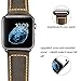 iStrap Handmade Asso Padded Leather Black PVD Clasp Watch Bands Strap For Apple Watch 42mm 38mm (Three Color Can Choose)