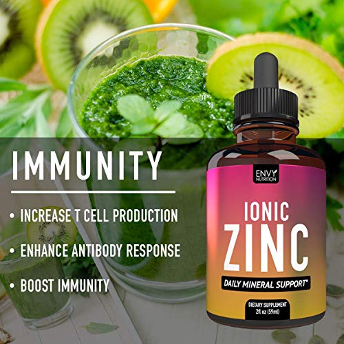 Ionic Zinc Liquid Supplement Daily Mineral Support Immunity