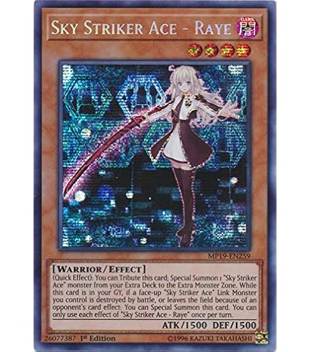 Amazon.com: Sky Striker Ace - Raye (Quarter Century Secret Rare