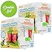 Lebice Popsicle Molds 12-Piece Set - BPA Free - Ice Pop Makers + 2 Silicone Funnels + 2 Cleaning Brushes.