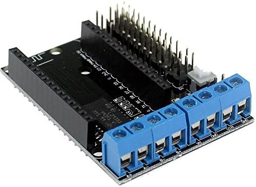 New grams NodeMCU Motor Shield Board L293D for ESP-12E from ESP8266 esp 12E kit diy rc toy wifi rc smart car remote control Node MCU