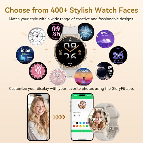 KEEPONFIT Smart Watches for Women, Fitness Tracker with Heart Rate & SpO2 Monitor, IP67 Waterproof Activity Tracker for Men & Women, Smart Watch for Android Phones and iPhone Compatible (Gray) - Image 4