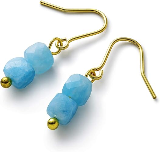 Amazon アマゾナイトのぷちキューブピアス ピアス 通販