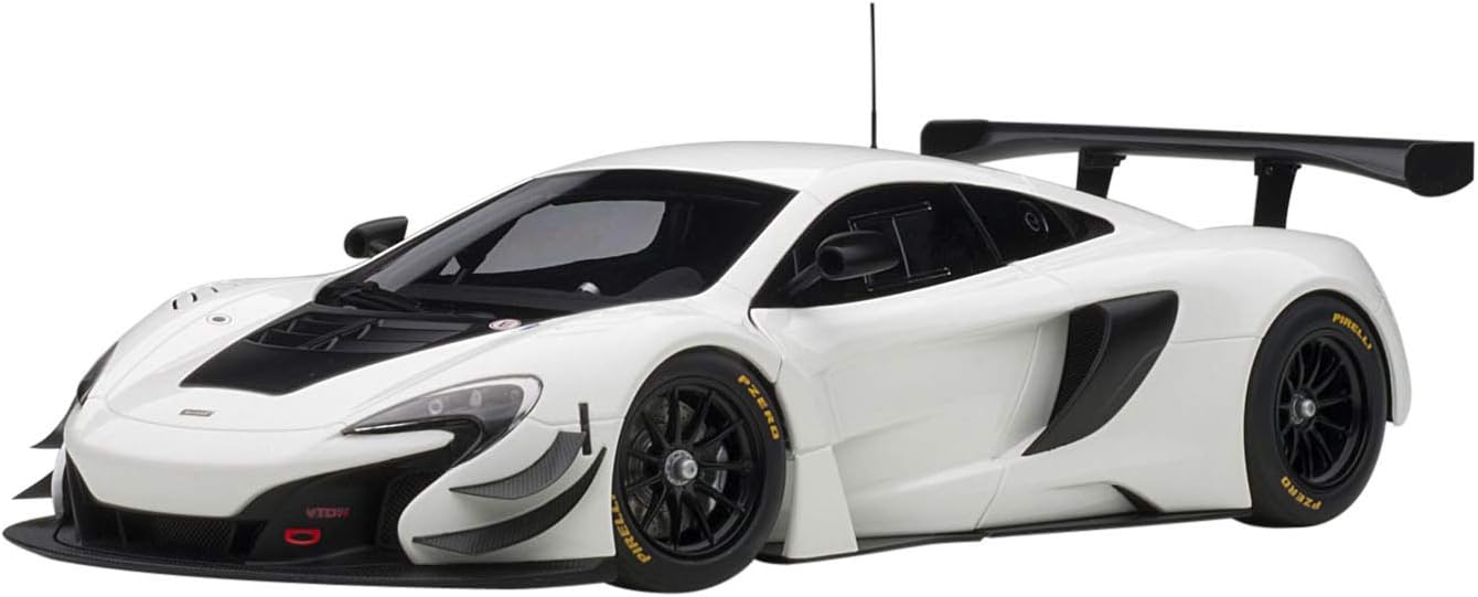 Amazon Com Autoart Mclaren 650s Gt3 White With Black Accents 1 18