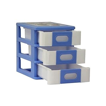 D G Online 3 Drawers Table Top Storage Box Multipurpose Storage