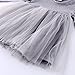 Baby Girl Dress Toddler / Kids Pleated Princess Tutu Skirt with Tshirt Top Grey 86cm(12-18M)